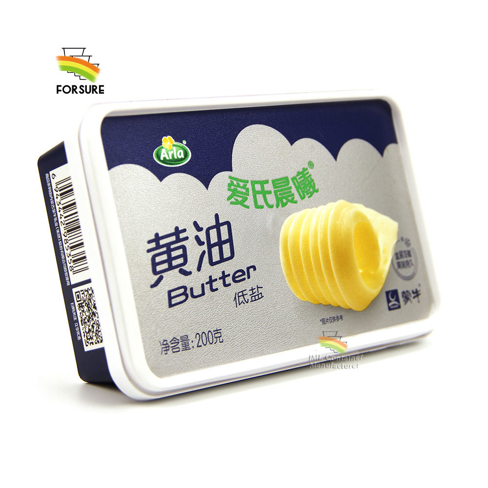 IML Plastic Cheese Bucket with Lid for Margarine